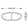 Picture of Motorsports Performance HT-14 Compound Rear Brake Pads