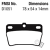 Picture of Ultimax OEM Replacement Rear Brake Pads