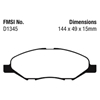 Picture of Ultimax OEM Replacement Front Brake Pads