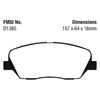 Picture of Ultimax OEM Replacement Front Brake Pads