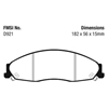 Picture of Ultimax OEM Replacement Front Brake Pads