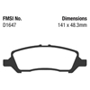 Picture of Greenstuff 2000 Series Sport Rear Brake Pads