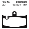 Picture of Yellowstuff Rear Brake Pads