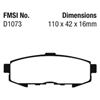Picture of Ultimax OEM Replacement Rear Brake Pads