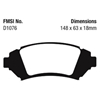Picture of Ultimax OEM Replacement Front Brake Pads