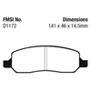 Picture of Ultimax OEM Replacement Rear Brake Pads