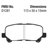 Picture of Ultimax OEM Replacement Rear Brake Pads