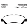 Picture of Ultimax OEM Replacement Rear Brake Pads