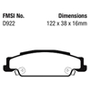 Picture of Ultimax OEM Replacement Rear Brake Pads