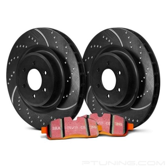 Picture of Stage 8 Super Truck Dimpled and Slotted Rear Brake Kit
