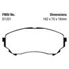 Picture of Ultimax OEM Replacement Front Brake Pads