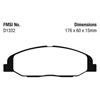 Picture of Ultimax OEM Replacement Front Brake Pads
