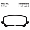 Picture of Ultimax OEM Replacement Rear Brake Pads