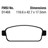 Picture of Redstuff Ceramic Low Dust Rear Brake Pads