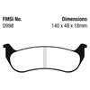 Picture of Ultimax OEM Replacement Rear Brake Pads