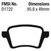 Picture of Greenstuff 2000 Series Sport Rear Brake Pads