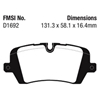 Picture of Greenstuff 6000 Series Truck and SUV Rear Brake Pads