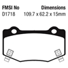 Picture of Redstuff Ceramic Low Dust Rear Brake Pads