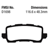 Picture of Ultimax OEM Replacement Rear Brake Pads