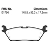 Picture of Ultimax OEM Replacement Rear Brake Pads
