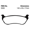 Picture of Ultimax OEM Replacement Rear Brake Pads
