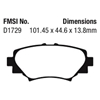 Picture of Greenstuff 2000 Series Sport Rear Brake Pads