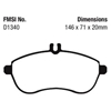 Picture of Ultimax OEM Replacement Front Brake Pads