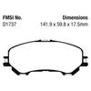 Picture of Ultimax OEM Replacement Front Brake Pads
