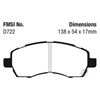 Picture of Ultimax OEM Replacement Front Brake Pads