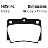 Picture of Ultimax OEM Replacement Rear Brake Pads