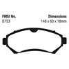 Picture of Ultimax OEM Replacement Front Brake Pads