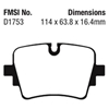 Picture of Redstuff Ceramic Low Dust Rear Brake Pads