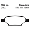 Picture of Ultimax OEM Replacement Rear Brake Pads