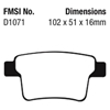 Picture of Ultimax OEM Replacement Rear Brake Pads