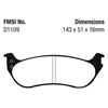 Picture of Ultimax OEM Replacement Rear Brake Pads