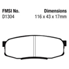 Picture of Ultimax OEM Replacement Rear Brake Pads