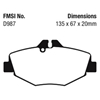 Picture of Ultimax OEM Replacement Front Brake Pads