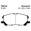 Picture of Ultimax OEM Replacement Front Brake Pads