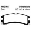Picture of Ultimax OEM Replacement Rear Brake Pads