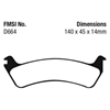 Picture of Ultimax OEM Replacement Rear Brake Pads