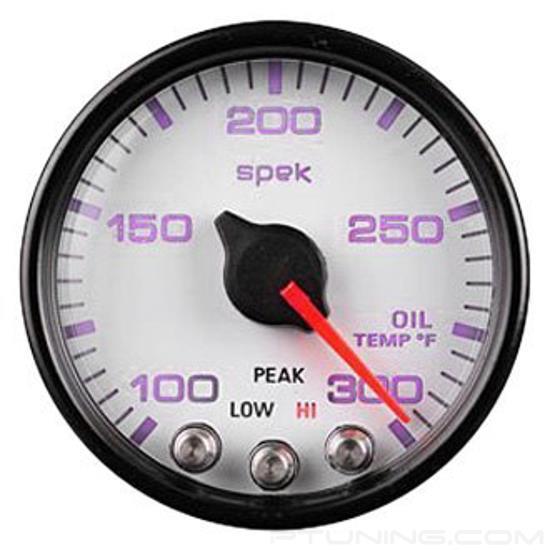 Picture of Spek-Pro Series 2-1/16" Oil Temperature Gauge, 100-300 F, White/Black/Antiglare Lens