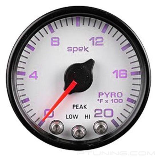 Picture of Spek-Pro Series 2-1/16" EGT Pyrometer Gauge, 0-2000 F, White/Black/Antiglare Lens