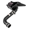 Picture of Typhoon Aluminum Black Cold Air Intake System with Red Filter