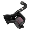 Picture of Typhoon Aluminum Black Cold Air Intake System with Red Filter