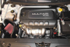 Picture of Typhoon Aluminum Silver Cold Air Intake System with Red Filter