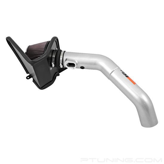 Picture of Typhoon Aluminum Silver Cold Air Intake System with Red Filter