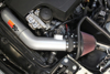 Picture of Typhoon Aluminum Silver Cold Air Intake System with Red Filter