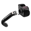 Picture of Typhoon Aluminum Textured Black Cold Air Intake System with Red Filter