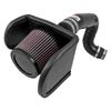 Picture of Typhoon Aluminum Textured Black Cold Air Intake System with Red Filter