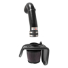 Picture of Typhoon Aluminum Textured Black Cold Air Intake System with Red Filter